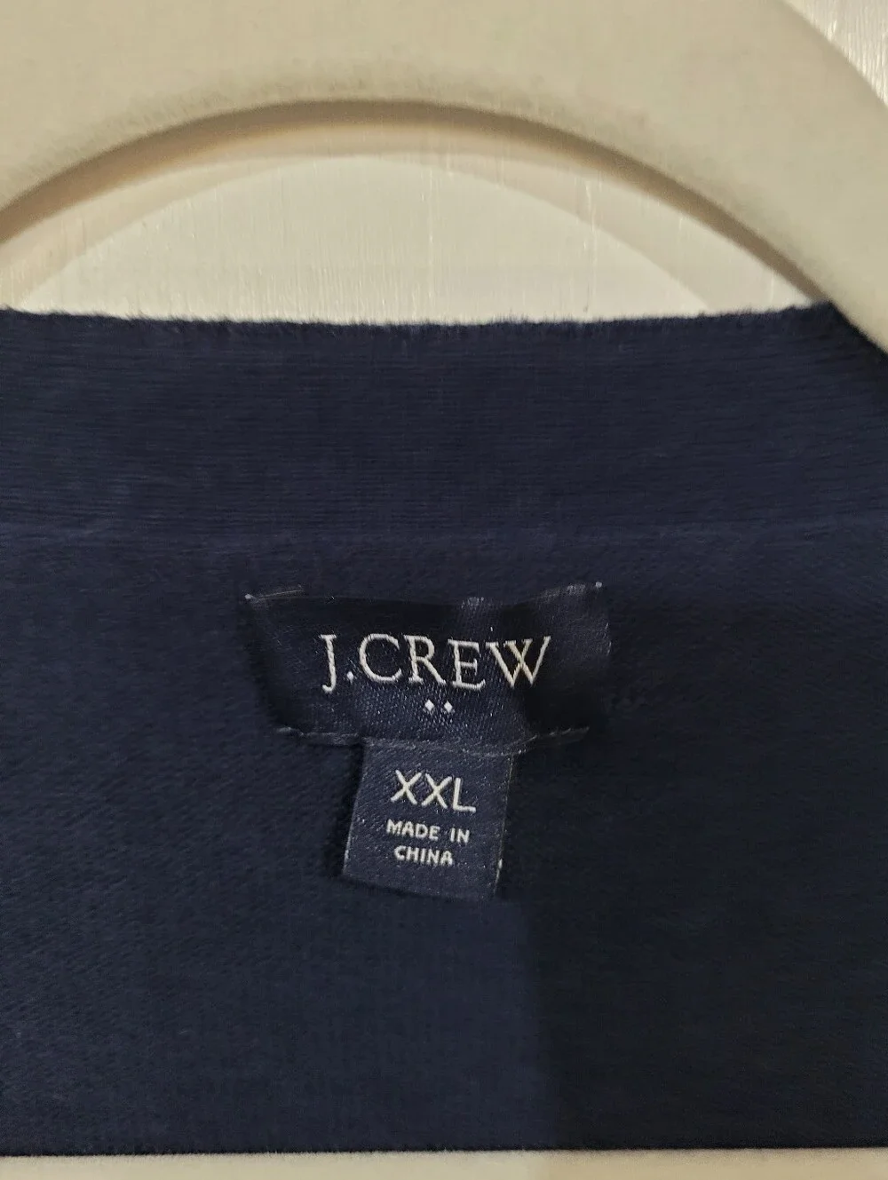 J. Crew Men's Dark Navy V-Neck Button Front Merino Wool Blend Cardigan XXL 2XL